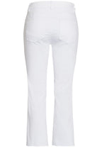 Off White Frayed Hem Boyfriend Jeans