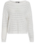 Off White Mixed Yarn Summer Sweater