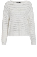 Off White Mixed Yarn Summer Sweater