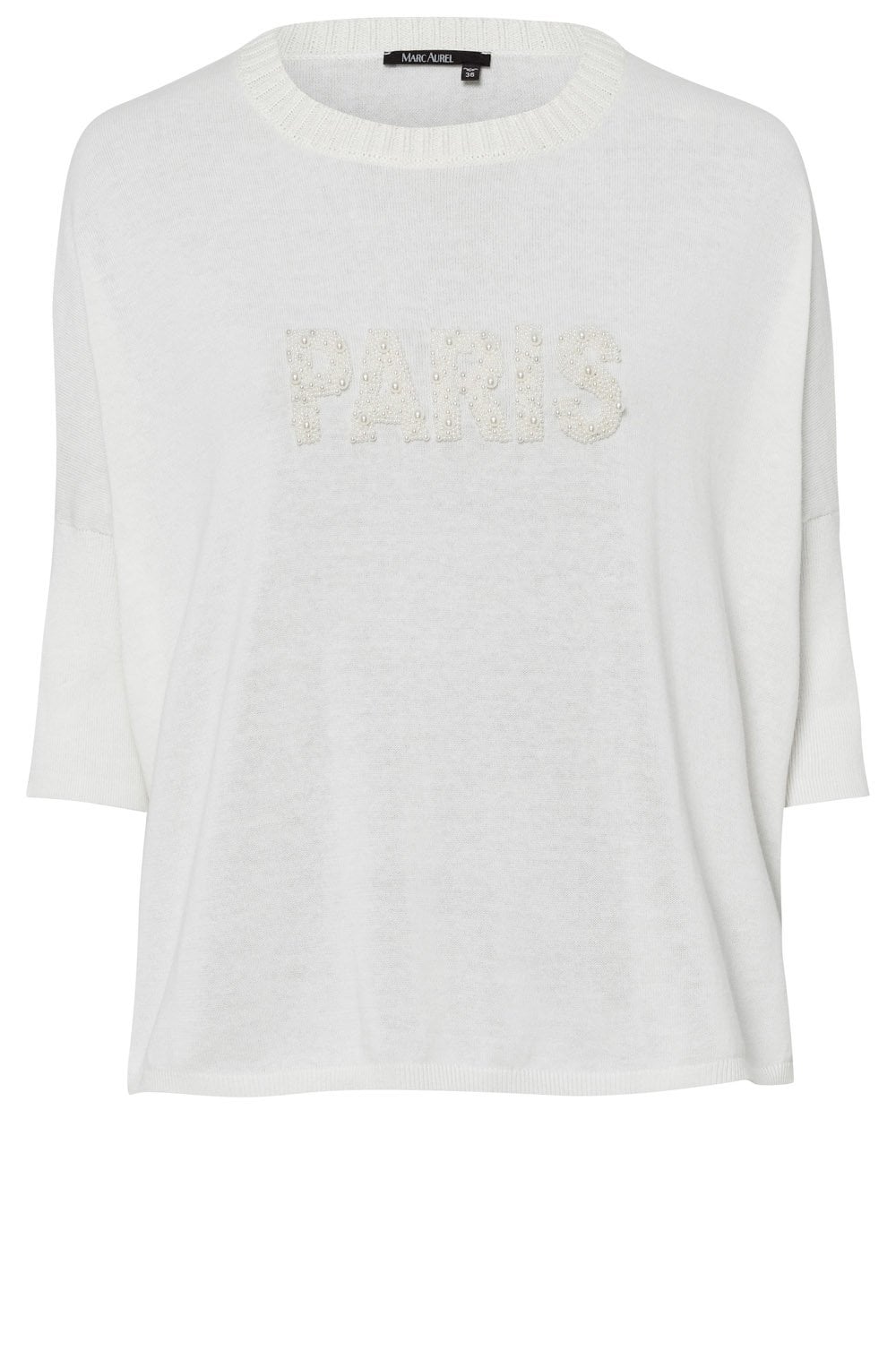 Off White Paris Bead Embroidered Jumper