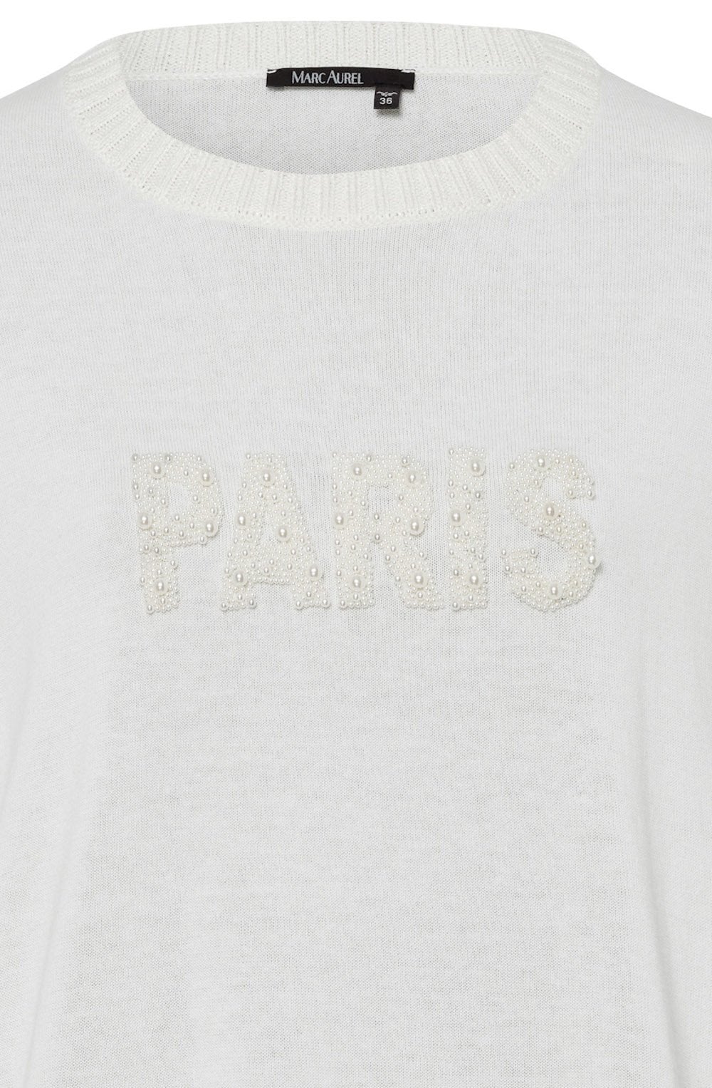 Off White Paris Bead Embroidered Jumper