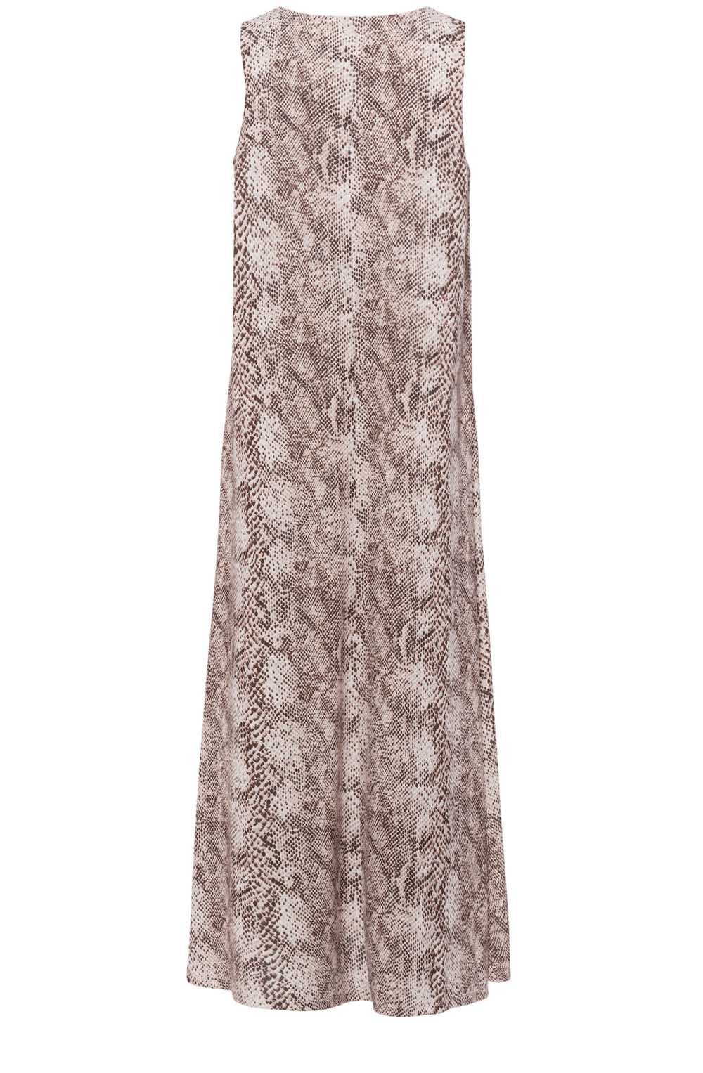 Snake Print A Line Maxi Dress
