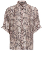 Snake Print Silk Touch Blouse