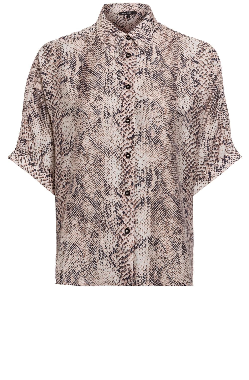Snake Print Silk Touch Blouse
