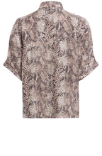 Snake Print Silk Touch Blouse