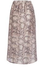 Snake Print Silk Touch Wrap Skirt