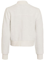 White Channel Style Bomber Jacket