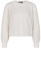 White Mesh Sleeves Batwing Sweater