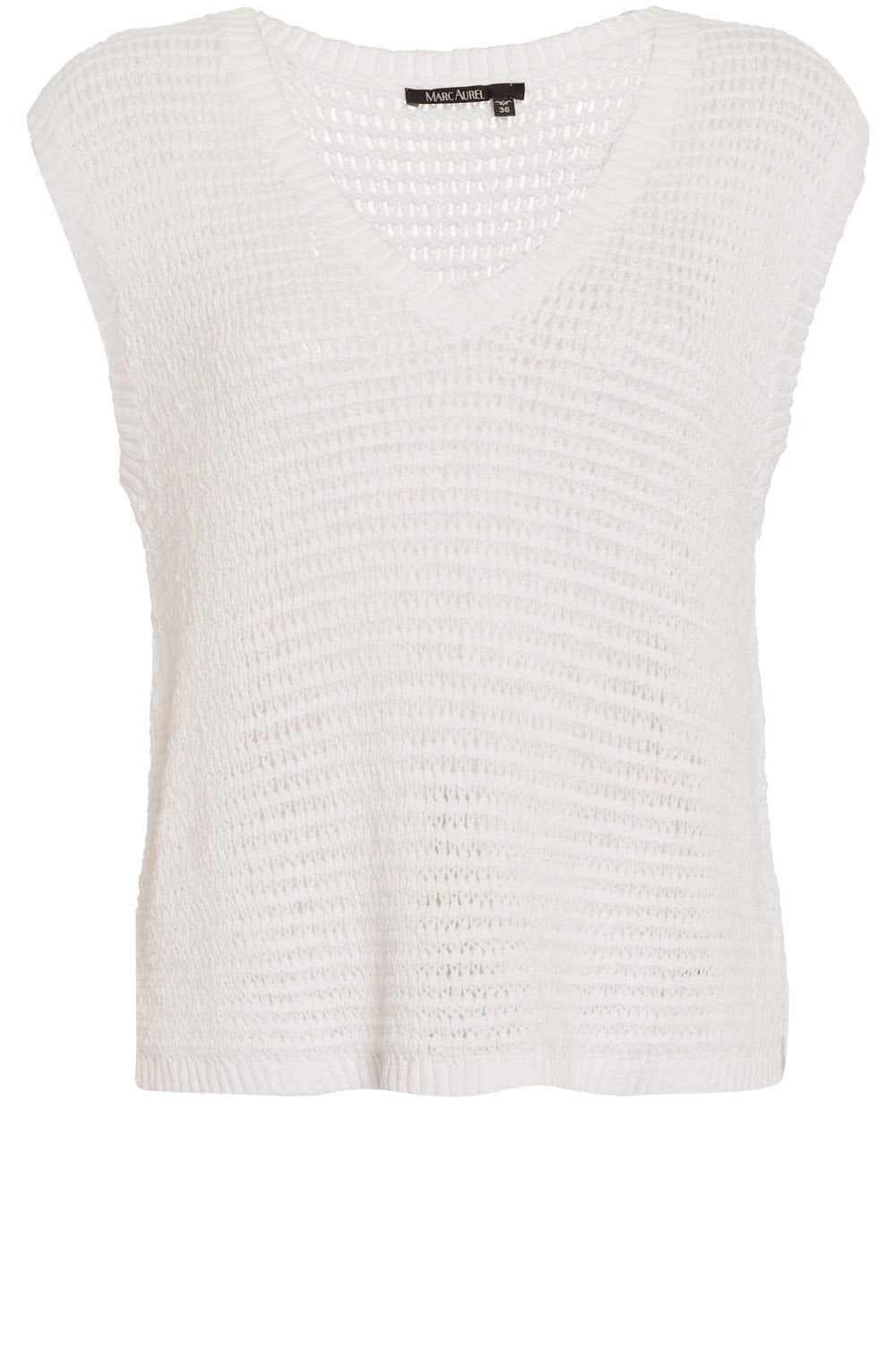 White Open Weave Cotton Slip Over