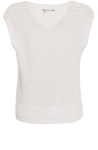 White Open Weave Cotton Slip Over
