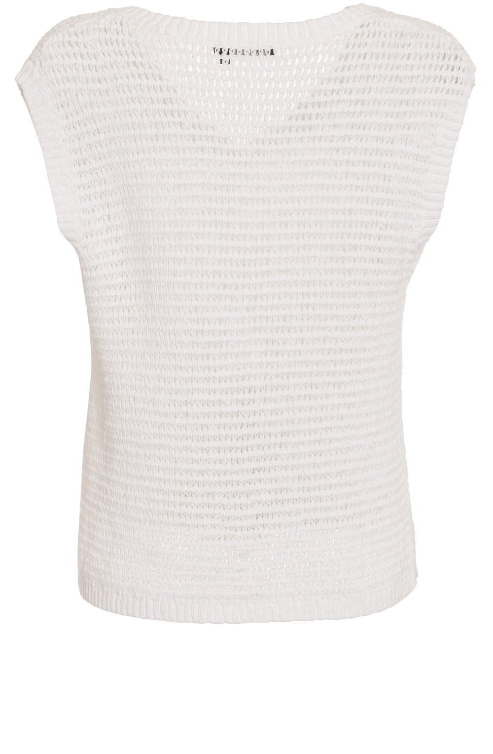 White Open Weave Cotton Slip Over