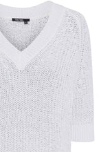 White Open Weave Summer Jumper