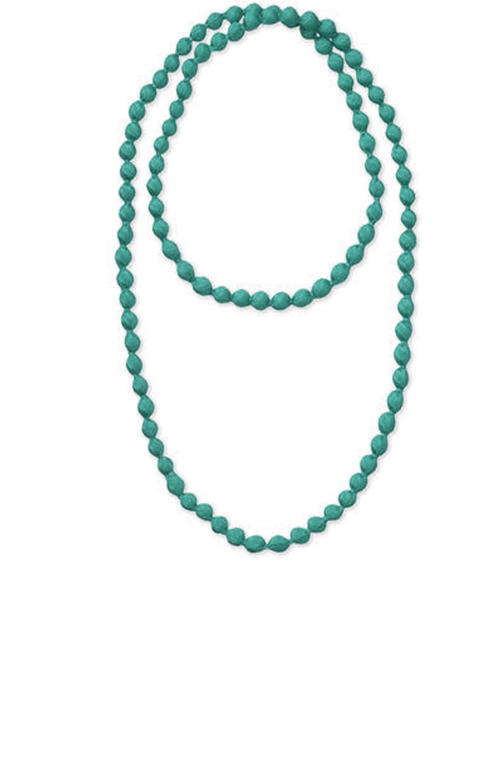 Adinas Mineral Blue Bead Necklace