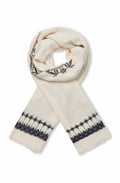 Aerinth Black Floral Lightweight Scarf