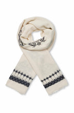 Aerinth Black Floral Lightweight Scarf