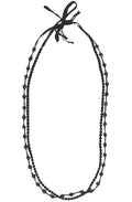 Agape Black Beaded Necklace
