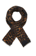 Agape Monks Robe Leopard Print Scarf