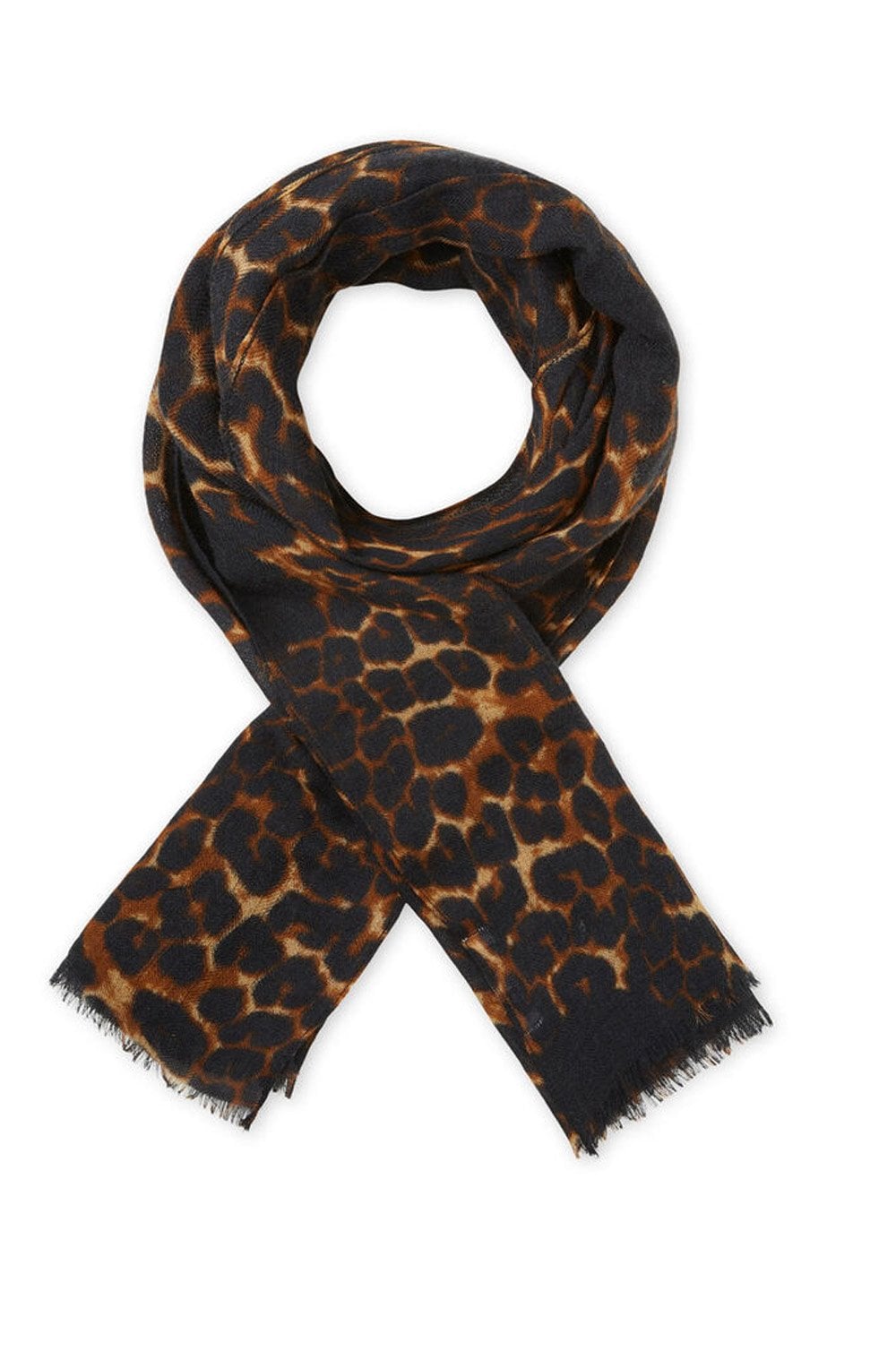 Agape Monks Robe Leopard Print Scarf