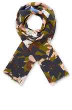 Alenor Fir Green Fine Wool Scarf