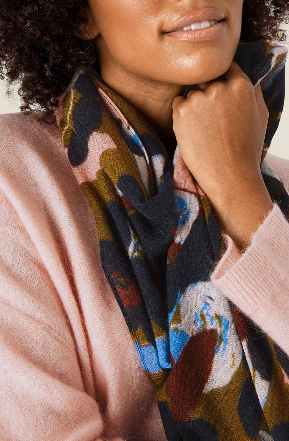 Alenor Fir Green Fine Wool Scarf