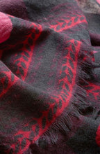 Alice Pink & Black Floral Scarf