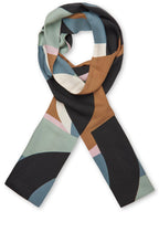 Alo Green Blue Abstract Scarf