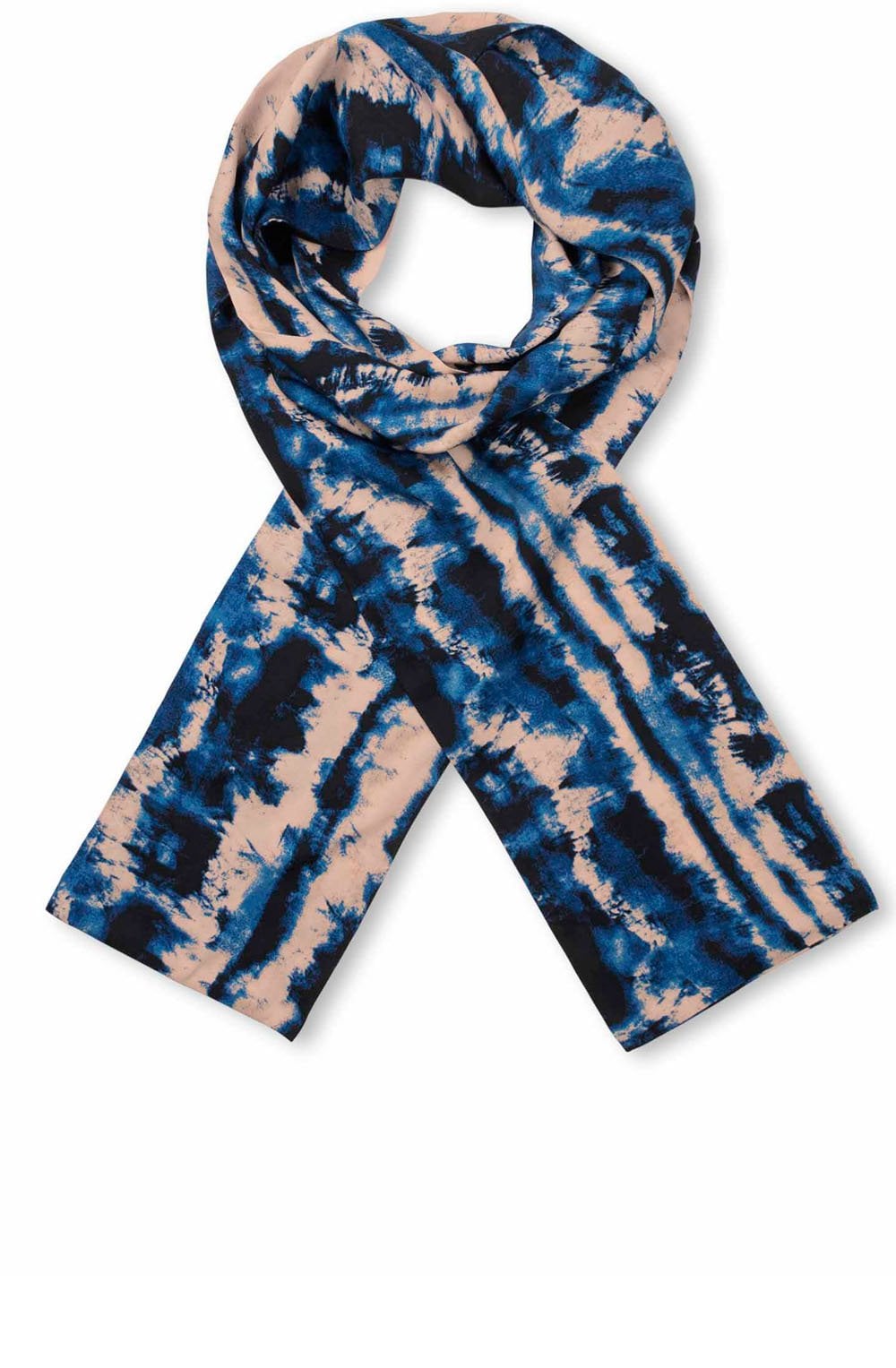 Alo Navy Peony Abstract Print Scarf