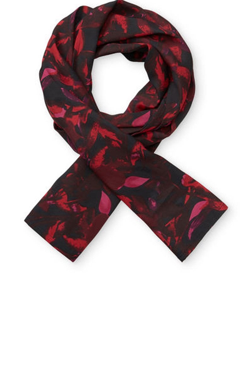 Along Black & Pink Patterned Scarf