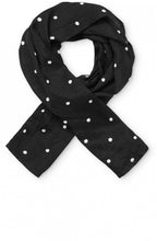 Along Black Spot Print Scarf