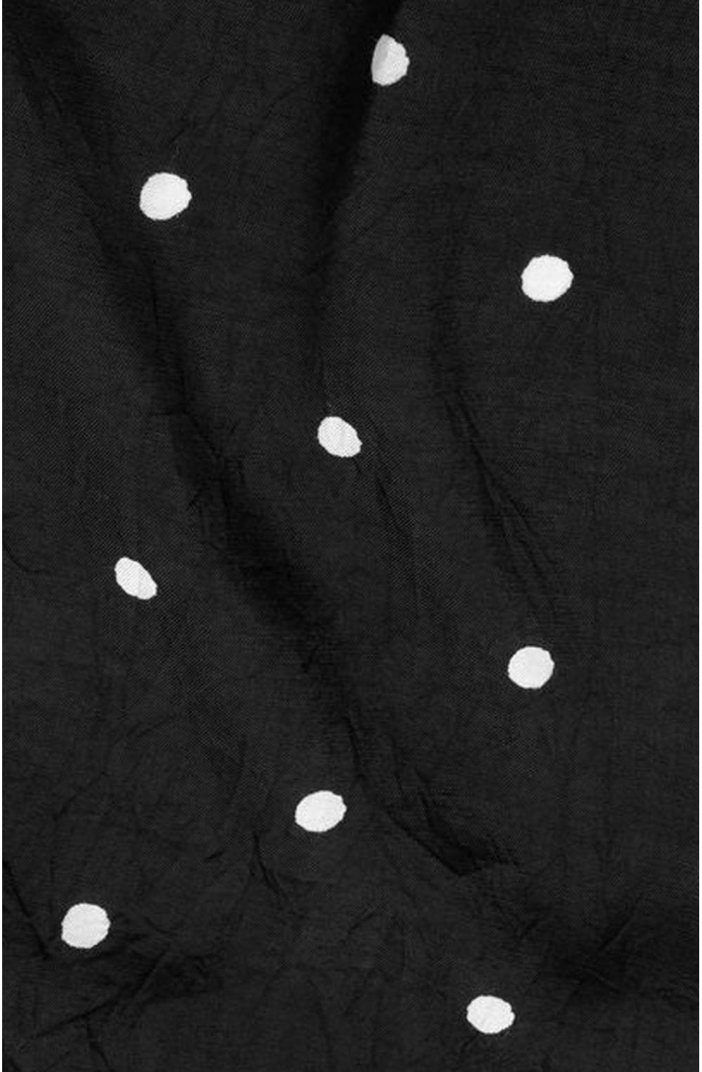 Along Black Spot Print Scarf