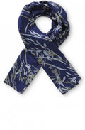 Along Blue Bird Design Scarf