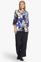 Along Blue Bold Floral Scarf