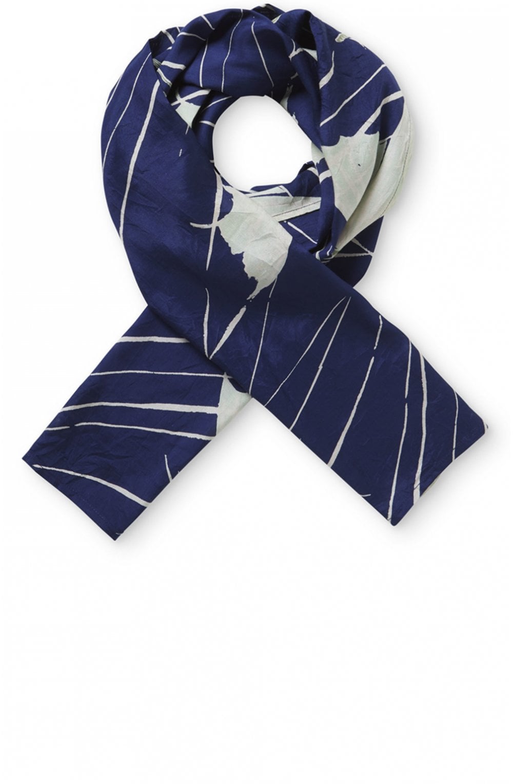 Along Blue Butterfly Print Scarf