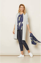 Along Blue Butterfly Print Scarf