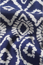Along Blue Graphic Print Scarf