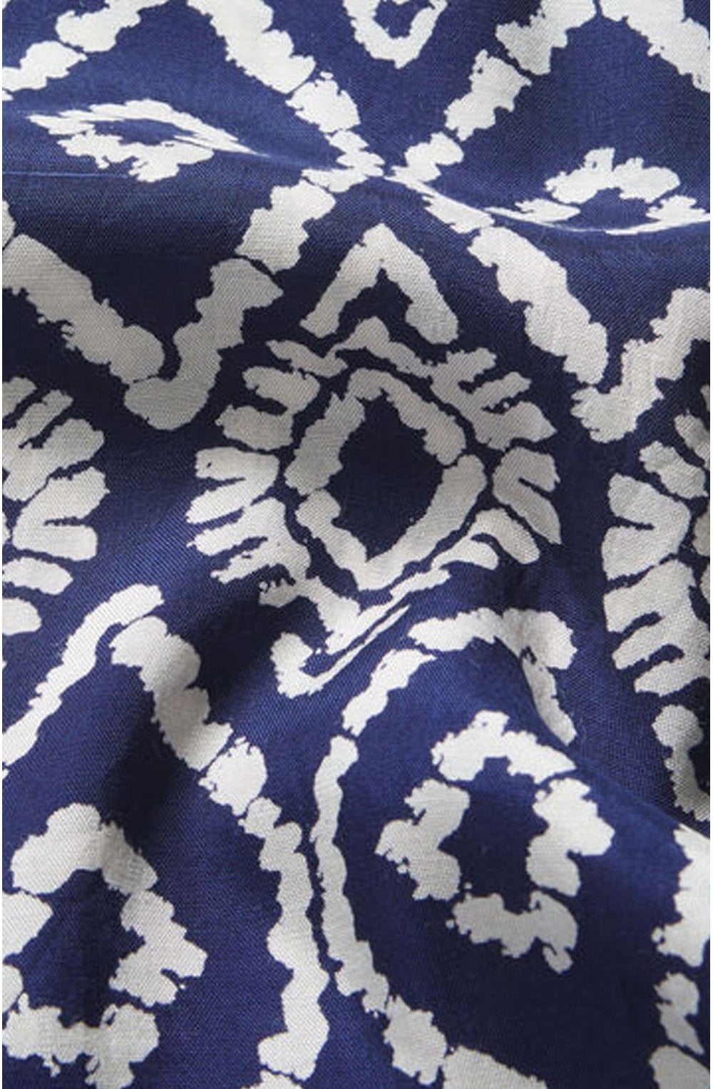 Along Blue Graphic Print Scarf