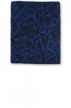 Along Blue Patterned Scarf