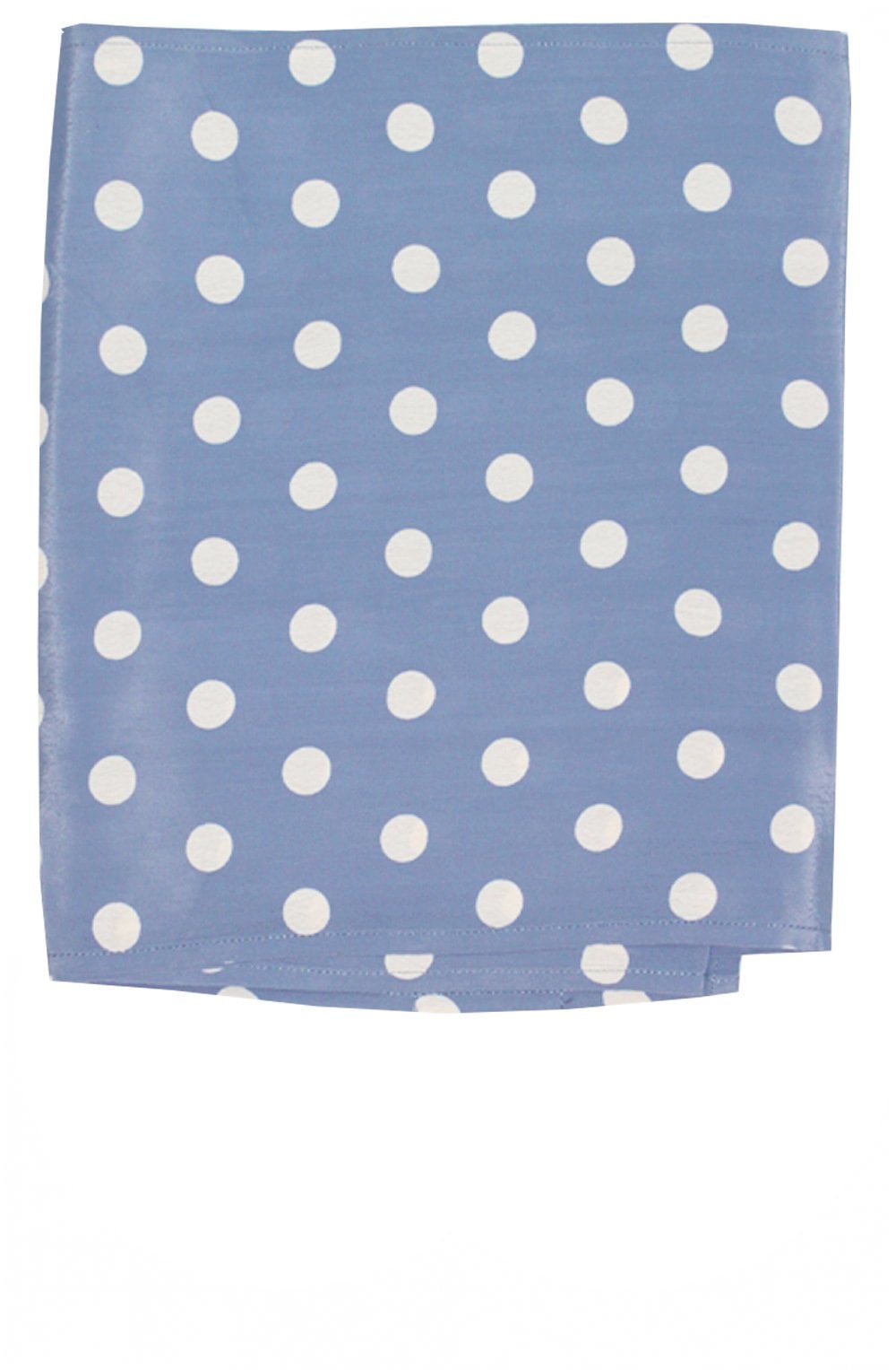 Along Blue Spot Print Scarf