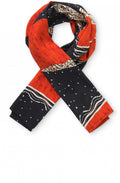 Along Bold Print Pumpkin Scarf