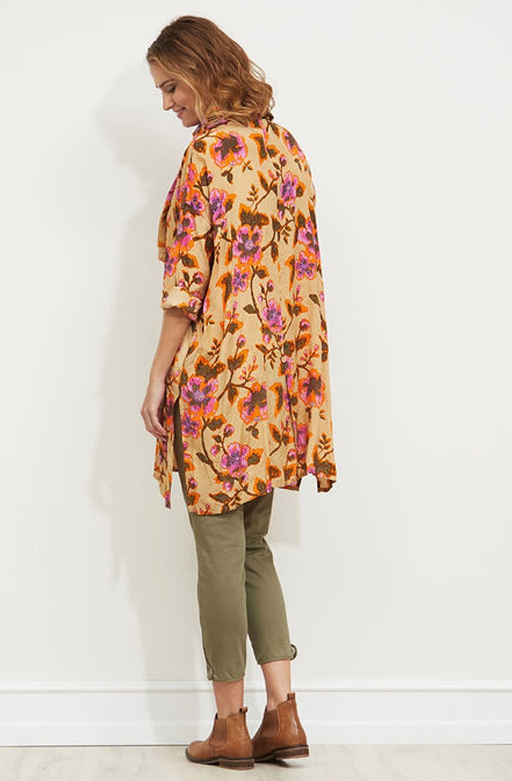 Along Bold Print Scarf