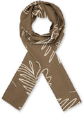 Along Crocodile Abstract Print Scarf