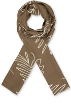Along Crocodile Abstract Print Scarf