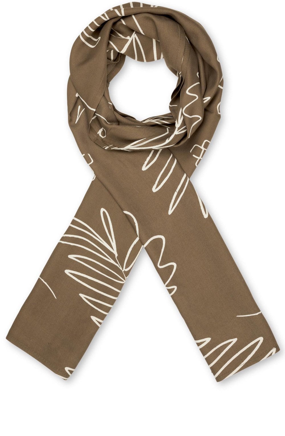 Along Crocodile Abstract Print Scarf