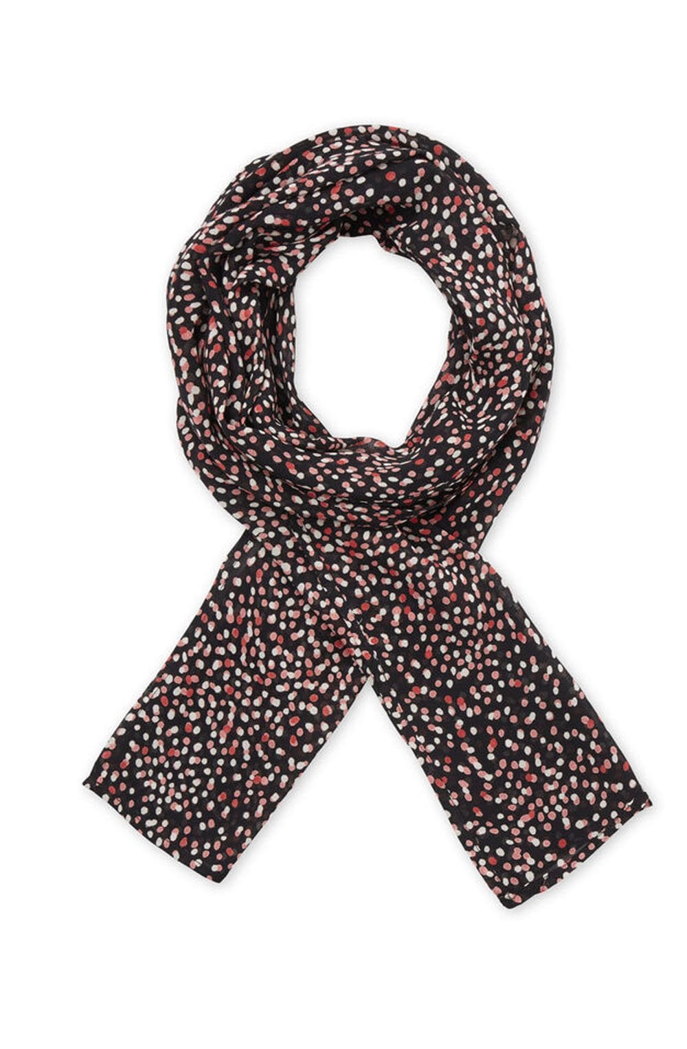 Along Faded Rose Polka Dot Scarf
