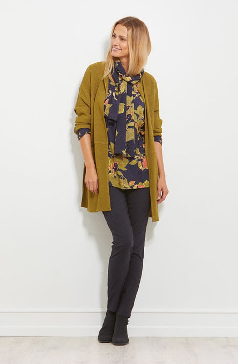 Along Floral Scarf