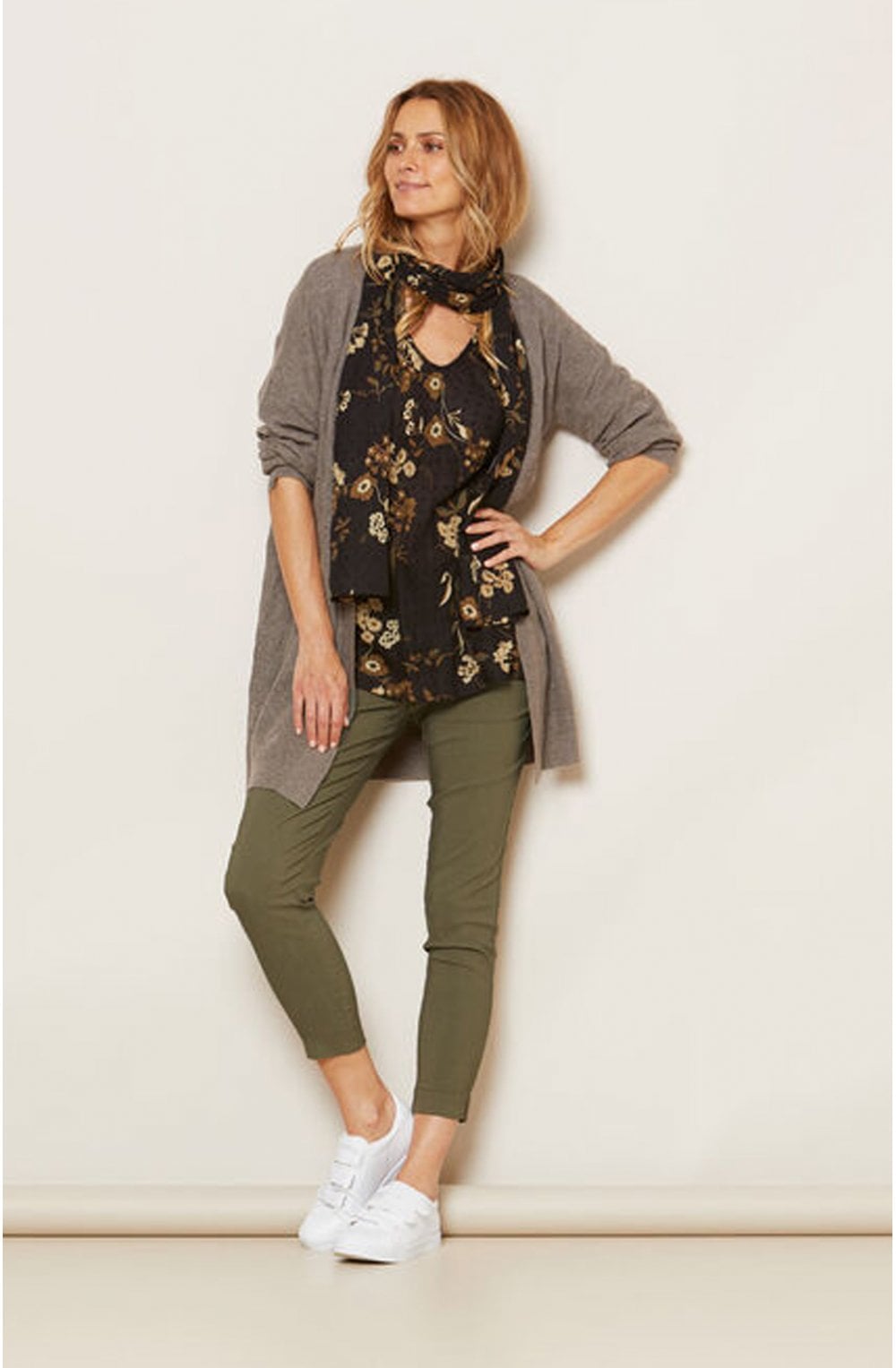 Along Floral Scarf