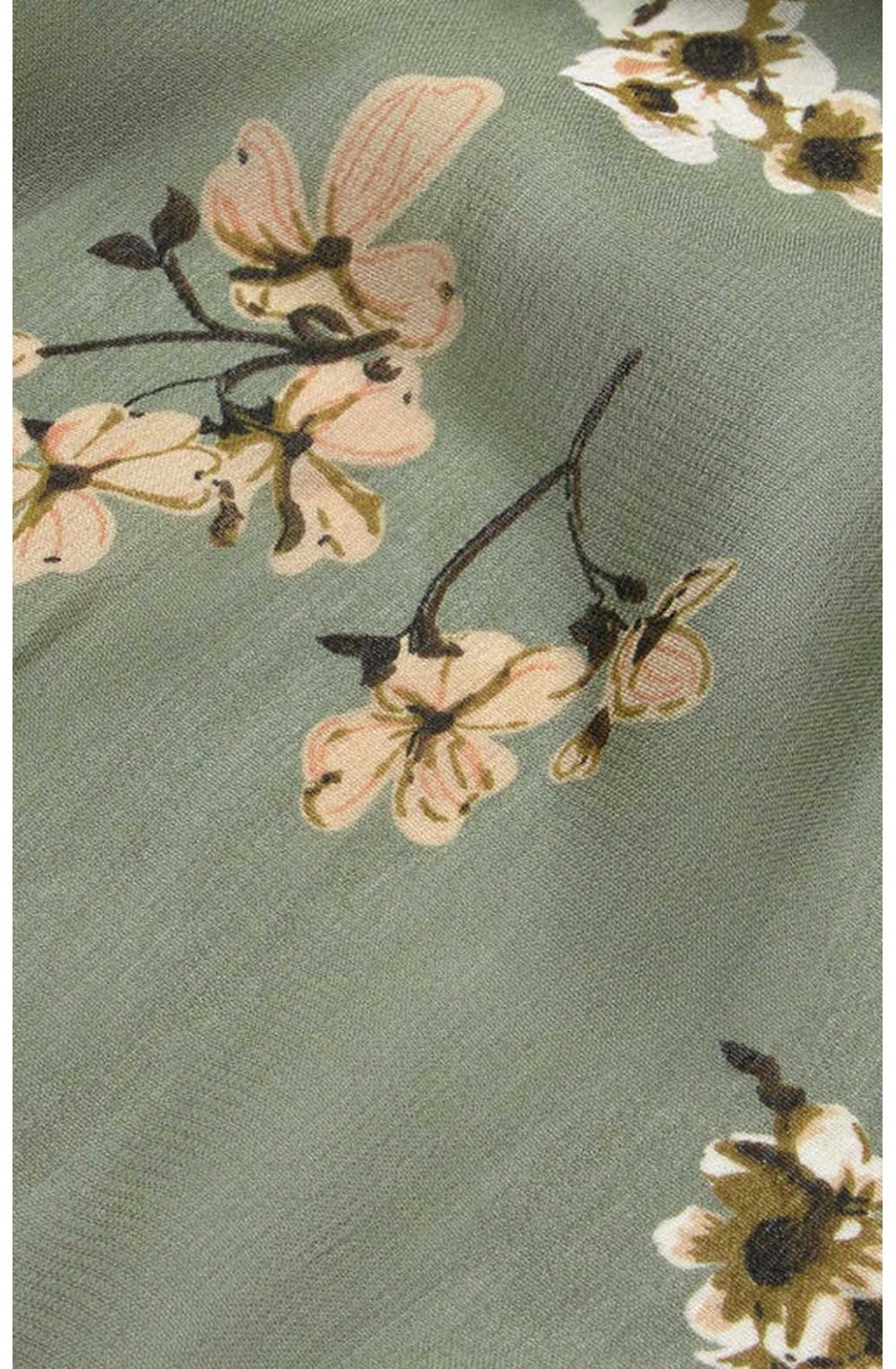 Along Floral Sea Spray Scarf