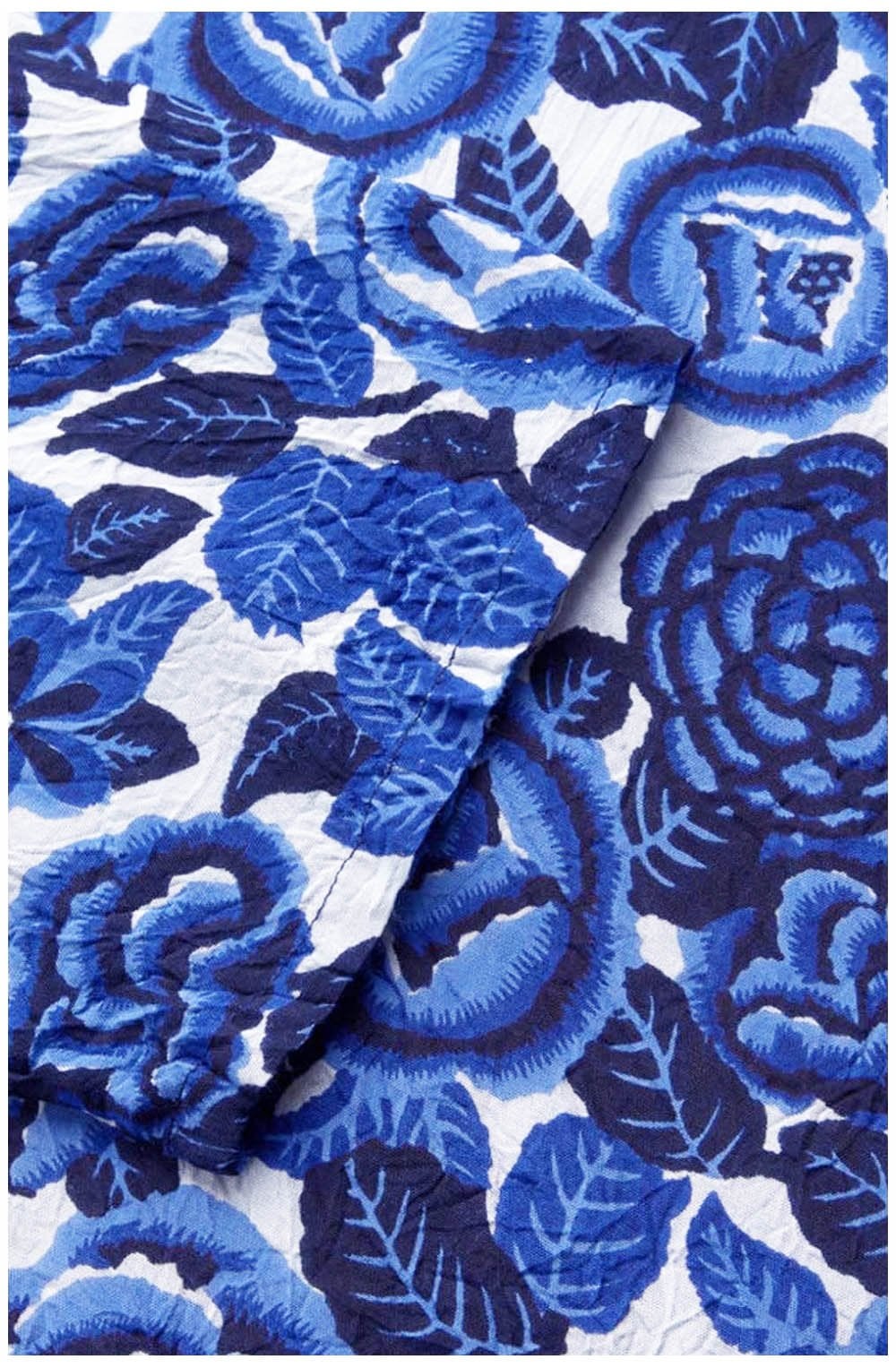 Along Greek Blue Floral Scarf