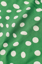 Along Green Spot Print Scarf