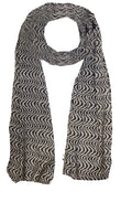 Along khaki and black Scarf